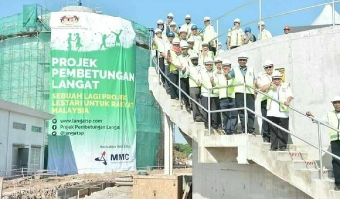 It is expected to benefit 920,000 people. 70% of the Langat Sewage Treatment Plant is completed